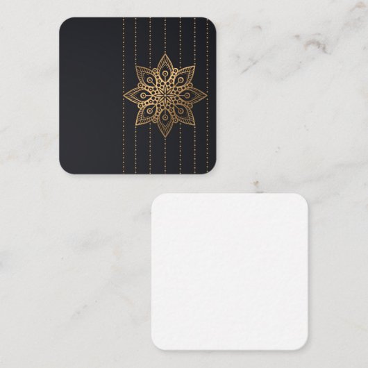 マンダ空白のラ スクエア名刺 (正面/裏面)