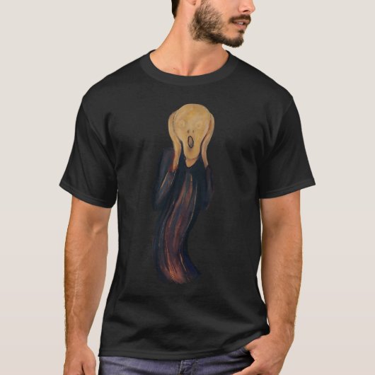 マンチの叫びのリメイク Tシャツ (正面)