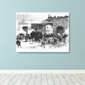 マンチェスターでの刑務所ヴァン攻撃 キャンバスプリント (インサイチュ (ウッドフロア))