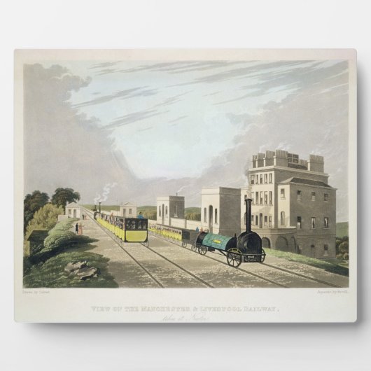 マンチェスターとリバプール鉄道の景色を見る フォトプラーク (正面)