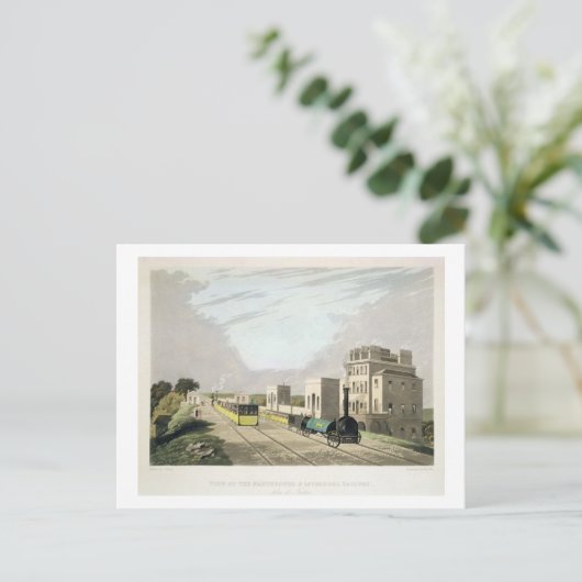 マンチェスターとリバプール鉄道の景色を見る ポストカード (スタンド正面)