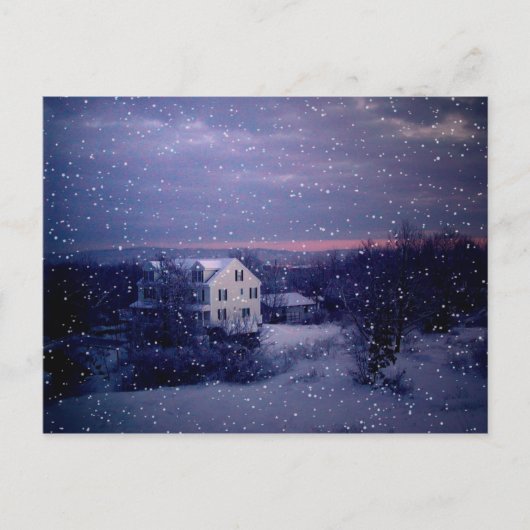 マンチェスターに降る雪 ポストカード (正面)