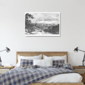 マンチェスターのビュー、T.Gustyneによる彫刻 キャンバスプリント (インサイチュ (寝室))