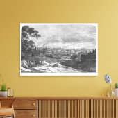 マンチェスターのビュー、T.Gustyneによる彫刻 キャンバスプリント (インサイチュ (リビング))