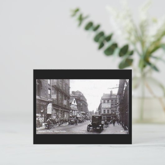 マンチェスターのマーケットプレイス ポストカード (スタンド正面)