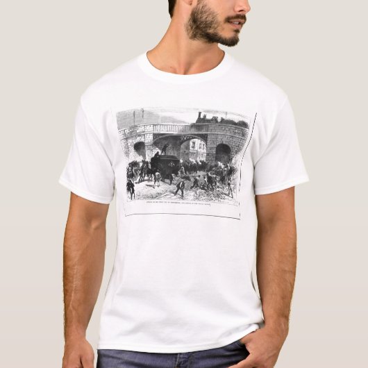 マンチェスターの刑務所ヴァンの攻撃 Tシャツ (正面)
