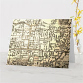 マンチェスターのCTのヴィンテージの地図 カード (黄色い花)