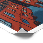 マンチェスターイングランドアートヴィンテージトラベルイラストレーション ポスター (角)