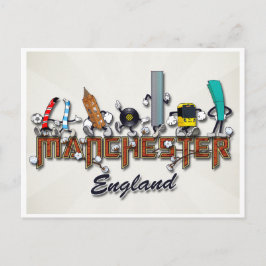 マンチェスターキャラクター ポストカード