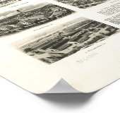 マンチェスターコネチカット1914パノラママップ ポスター (角)