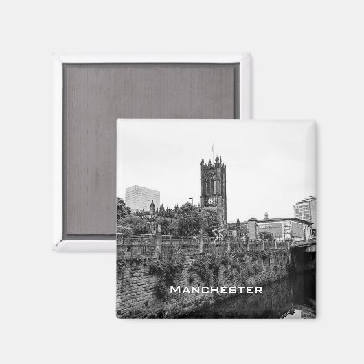 マンチェスターシティセンターと大聖堂 マグネット (正面/裏面)