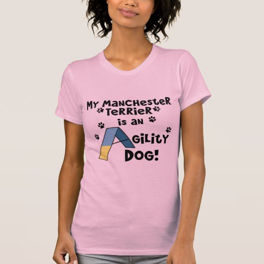 マンチェスターテリアの敏捷犬 Tシャツ (正面)
