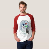 マンチェスターテリアクリスマスギフト Tシャツ (正面フル)