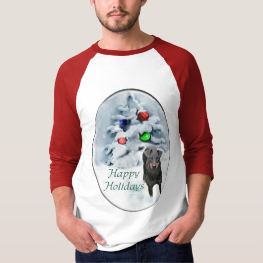 マンチェスターテリアクリスマスギフト Tシャツ (正面)