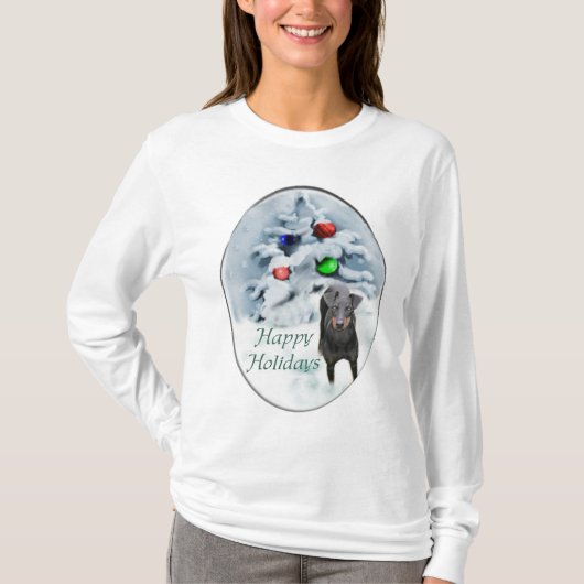 マンチェスターテリアクリスマスギフト Tシャツ (正面)