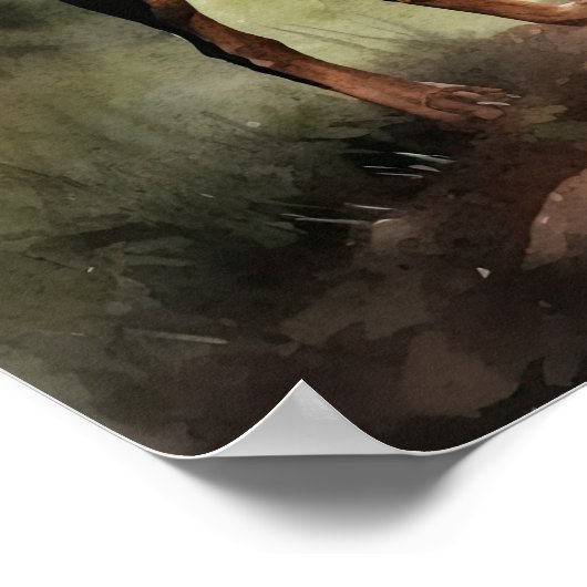 マンチェスターテリアドッグアートプリントポスター ポスター (角)