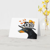 マンチェスターテリアノートカード カード (黄色い花)