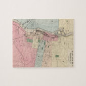 マンチェスターニューハンプシャー(1877年)のヴィンテージの地図 ジグソーパズル (横)