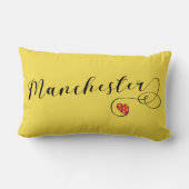 マンチェスターハート装飾用クッション,イングランド ランバークッション (裏面)
