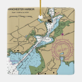 マンチェスターバイザシーMAチャート セラミックオーナメント