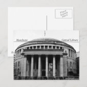 マンチェスター中央図書館 ポストカード (正面/裏面)
