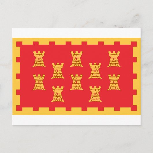 マンチェスター素晴らし県国旗 ポストカード (正面)