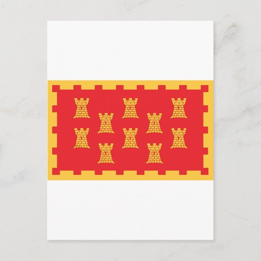 マンチェスター素晴らし県国旗 ポストカード (正面)