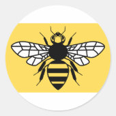 マンチェスター素晴らし県国旗 ラウンドシール (正面)