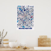 マンチェスター統一された – キングダムミルクティーシティマップ ポスター (キッチン)