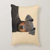 マンチェスター絵画テリアのオリジナルアニマルアート アクセントクッション (正面(垂直))