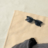 マンチェスター絵画テリアのオリジナルアニマルアート ビーチタオル (インサイチュ)