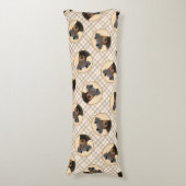 マンチェスター絵画テリアのオリジナルアニマルアート ボディピロー (正面縦)