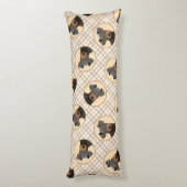 マンチェスター絵画テリアのオリジナルアニマルアート ボディピロー (裏面 (縦))