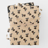 マンチェスター絵画テリアのオリジナルアニマルアート ラッピングペーパーシート (インサイチュ)