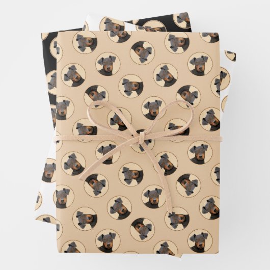 マンチェスター絵画テリアのオリジナルアニマルアート ラッピングペーパーシート (インサイチュ)