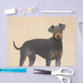 マンチェスター絵画テリアのオリジナルアニマルアート 薄葉紙 (クラフト)