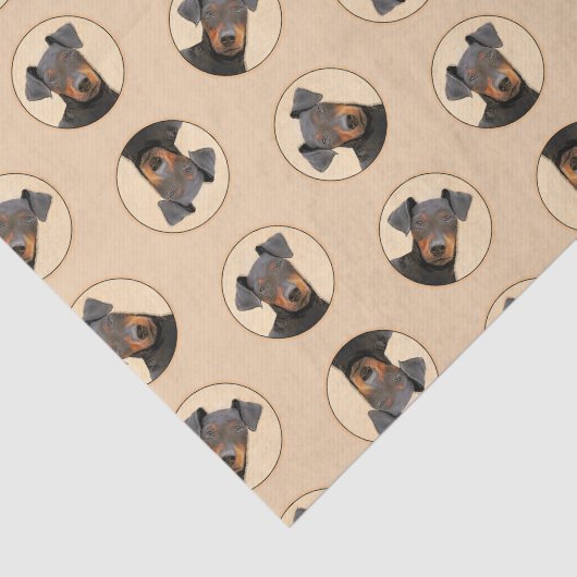 マンチェスター絵画テリアのオリジナルアニマルアート 薄葉紙 (詳細)