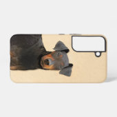 マンチェスター絵画テリアのオリジナルアニマルアート SAMSUNG GALAXYケース (裏面横)