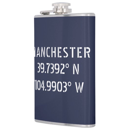 マンチェスター緯度経度 フラスク (左)