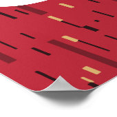 マンチェスター赤の色のポスパーソナライズされたター ポスター (角)