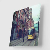 マンチェスター通り スクエア壁時計 (傾斜)