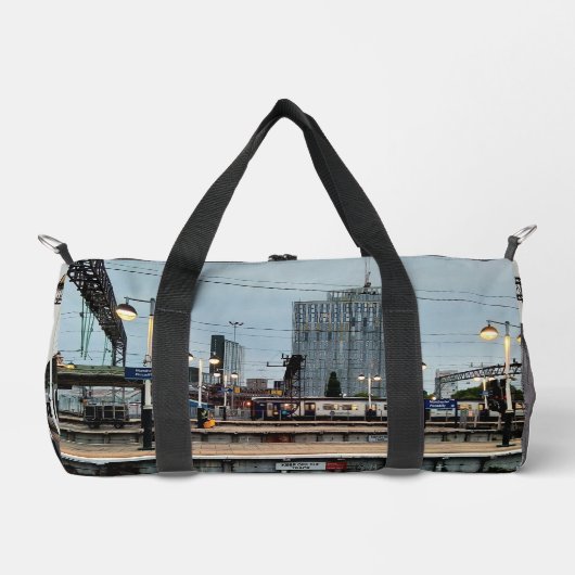 マンチェスター駅ビュー ダッフルバッグ (正面)