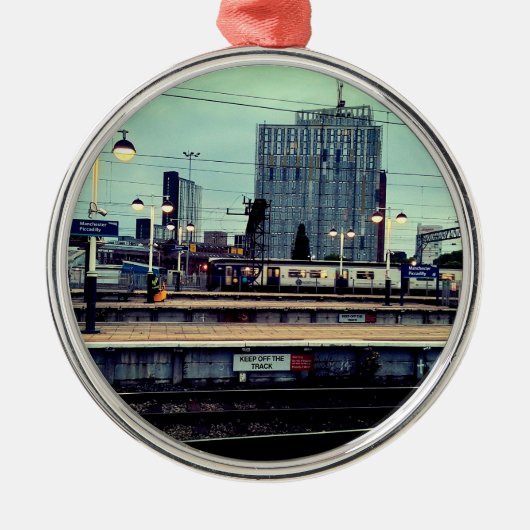 マンチェスター駅ビュー メタルオーナメント (正面)