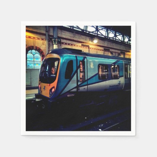 マンチェスター駅 スタンダードカクテルナプキン (正面)