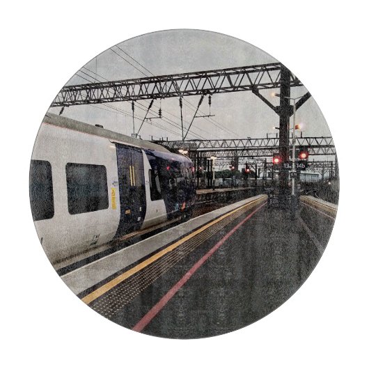 マンチェスター駅、夜 カッティングボード (正面)