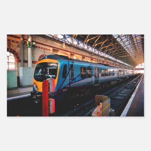 マンチェスター駅 長方形シール (正面)