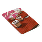 マンチェスター、イギリスの漫画旅行ポスター マグネット (右側)