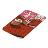 マンチェスター、イギリスの漫画旅行ポスター マグネット (左側)