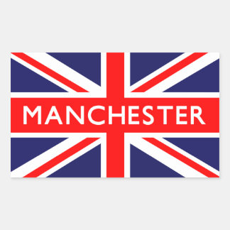 マンチェスター：イギリス国旗 長方形シール
