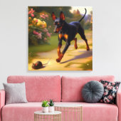 マンチェスター・テリア キャンバスプリント (インサイチュ (リビング))